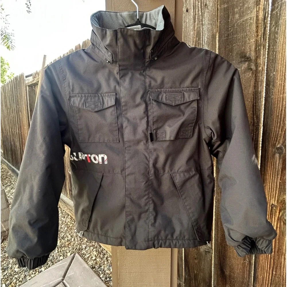 Burton Kids Size 5 EU 98 DRYRIDE Insulated Snowboard Ski Jacket Black